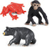 Pack 8 5+ Safari Ltd. Good Luck Minis Rainforest Fun Mini Figurines Including Snake, Frogs, Butterfly, Chimpanzee