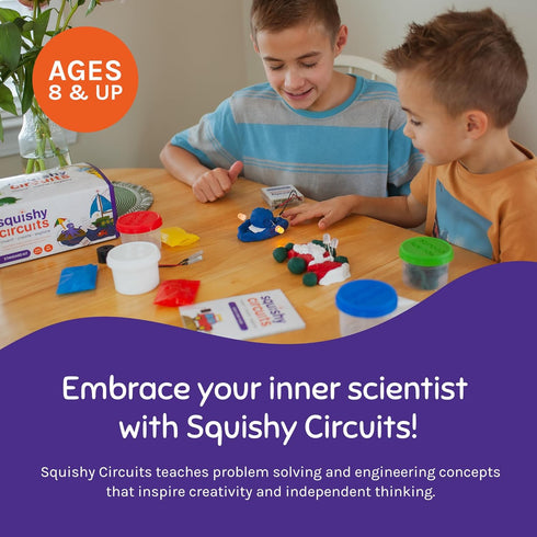 Standard Squishy Circuits Kit - Explore Electrical Circuits with Play Dough - STEM Science Kits for Kids Age 8-12, Fun