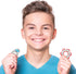 Hicarer 8 Pieces Fidget Toys Set, 4 Flippy Roller Chains and 4 Six Roller Bike Chains for Adults and Teenagers (Red,