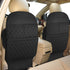 LCMWHOP Seat Back Protector - Leather Kick Mat with Storage Pockets, Front &