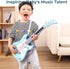 3 4 5 7 8 Kids Toddler Baby Childrens Electric Toy Guitar with Strap Ideal for Year Old Boys Girls Gifts(Blue)
