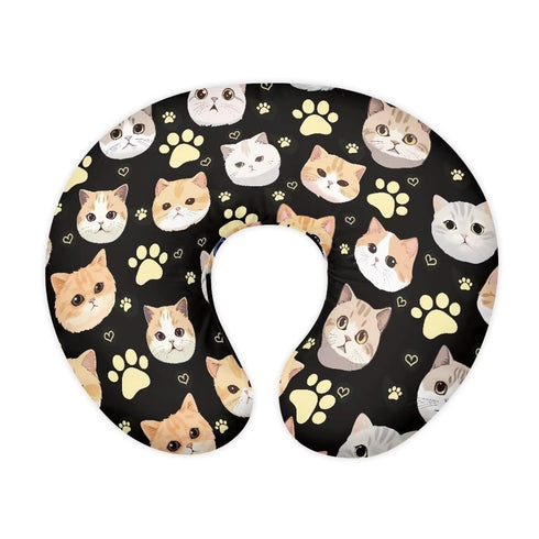 Kathyboom Cute Cat Nursing Pillow Cover, Comfortable and Breathable Breastfeeding Pillows for Maternity