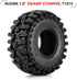 INJORA 1.0 Tires - 58 * 24mm Swamp Stomper S5 Tires for SCX24 AX24 TRX4M FCX24 1/24 1/18 RC Crawler Car,T1015