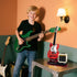 HJPLPXH Set, Rock Guitar Interactive Building Block Creative Construction Model Toy with Display Stand, DIY Collectible