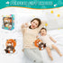 auby Red Panda Baby Soothing Toy - White Noise Machine & Lullabies, Plush Comfort with Rhythmic Breathing, Removable