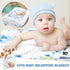Mindsoft Sleeping Bear Monthly Baby Milestone Blanket Bear Star Balloon Flannel Blanket Boy Newborn Infant Swaddle