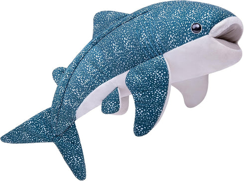 ZHONGXIN MADE 20.5" Simulation Great Whale Shark Plush Toy - Realistic Long Lifelike Blue Texture Whale Shark Stuffed