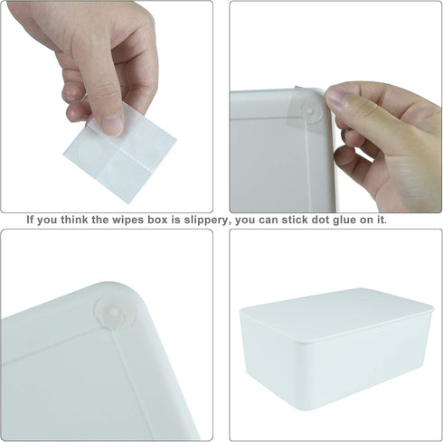 White Diaper Wipes Dispenser - Keep Wipes Fresh and Clean