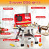 Kids Kitchen Playset with Play Food, 41Pcs Grill Toys with Simulated Smoke Sound & Light, Outdoor Pretend Play Set for