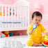 Gttyowyin 2-Piece Baby Bottle Organizer, Plastic Storage Center for Kitchen Cabinet, for Baby Bottles and Food Jars
