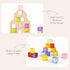 Wooden Building Blocks Set for Kids, 36 PCS Rainbow Acrylic Gem Cubes - Montessori Stacking Toy for Boys Girls 3-6