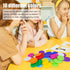 250 PCS Poker Card Game Chips, 37mm Plastic Poker Chips Bulk, Learning Counters Disks for Math Counting, 10 Colors