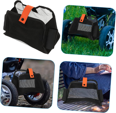Stroller Organizer Bag with Mesh Storage for Diapers and Wipes