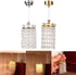 LUOZZY 1 12 Dollhouse Lights Battery Operated Crystal Miniature Chandelier Led Lighting Scale (Gold)