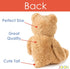 JOON Big Teddy Bear - Fluffy Fur, 28 Inches, Tan, Huggable & Lovable Joy, Ideal Gift for Baby Showers, Ribbon & Bow