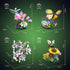 Set, 2059 6+ Ideas Insect Collection Building PCS - Butterfly Orchid Mantis Bee Dragonfly Display Model for Nature