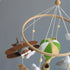 Goukurlsma Handmade Felt Baby Mobile for Crib Boys, Adventure Theme Crib Toys Hanging with Airplane & Hot Air Balloon
