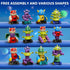 3-5 5-7 Set 3-8 MSKOLER Magnet Robot Toys for Kids - Magnetism Stacking Transform Boys Toys for Ages with Storage Box