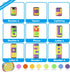 8 Colors,4, 6 8 R.Y.TOYS Rotate and Slide Puzzle-Design Patent,Fidget Toys(Restore Order/Create Patterns)