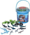 Wild Republic 20-Piece Shark Bucket Toy Figures for Kids Gifts, Ocean Theme Party Supplies