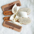 DOYOUWE Set, Personalised Baby Hairbrush, Wooden Newborn Comb, Soft Brush Birth Comb, Natural Bristles