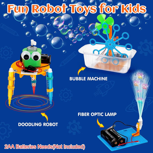 6 Set 4-8 8-12 5 6 7 8 9 10 12 STEM Robotics Kit Science Experiments Project Activities Toys for Kids Engineering