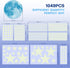 Glow in The Dark Stars for Ceiling, 1049PCS Wall Stickers Including Moon and Stars Decor for Kids Room