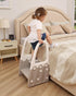 Joylico Two Step Stool with Handrails for Toddler and Kids, Standing Learning Stool Tower for Bathroom Sink, Potty