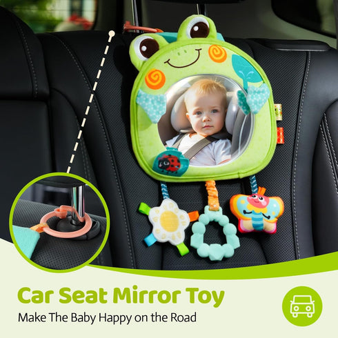 0-3-6-12 Tummy Jollybaby Car Seat Crib Stroller Play Gym Hanging Toy for Baby Months, Time Mirror Toys Gifts