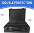 Toploaders Storage Box Holds 600+ 35PT 3"x4" Standard Toploaders, Aluminum Alloy Case for 2000+ Trading Cards (Black)