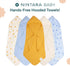 100% 30" 30", Pack 2 Hands-Free Hooded Towel - Organic Premium Muslin Cotton, x Ultra-Absorbent, Soft, Breathable