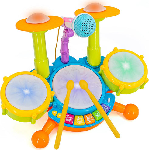Drum Set for Toddlers, Kids Musical Instruments, Toys for Boy Birthday Gifts,