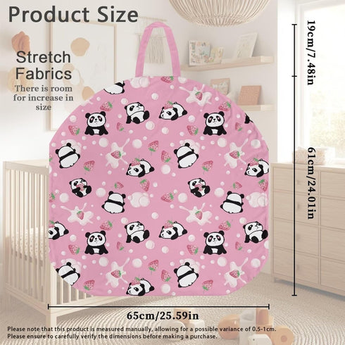 Strawberry Panda Newborn Lounger Pillow Cover Infant Removable Slipcover Reusable Cover Snugly Fit Infant Lounger