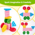 1-3 1 1 hahaland Silicone Sorting & Stacking Toys Toddlers - Montessori Sensory Toys for Year Old, Textured Soft Blocks