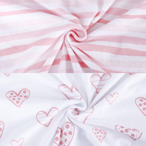 Bassinet Sheets, 2 Pack Compatible with Semphis 3 in 1 Bedside Bassinet and Arm's Reach Co-Sleeper, 100% Cotton Fitted