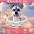 7100 Set 3D Schnauzer Dog Piece Micro Building Blocks for Teens & Adults Advanced Construction Kit, STEM Fine-Motor