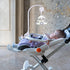 SAGOOITS 24 inch Baby Crib Mobile Bed Bell Holder Arm Bracket, with Music Box, The Foundation can be Adjusted Width-DIY