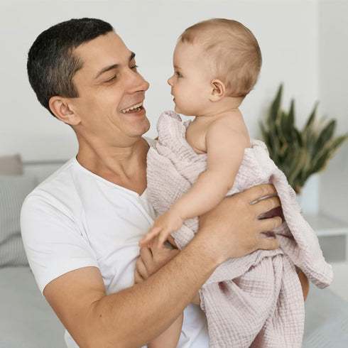 3pack lulumoon Muslin Swaddle Blankets for Baby: Lightweight & Breathable Receiving Blankets for Hospital - Neutral
