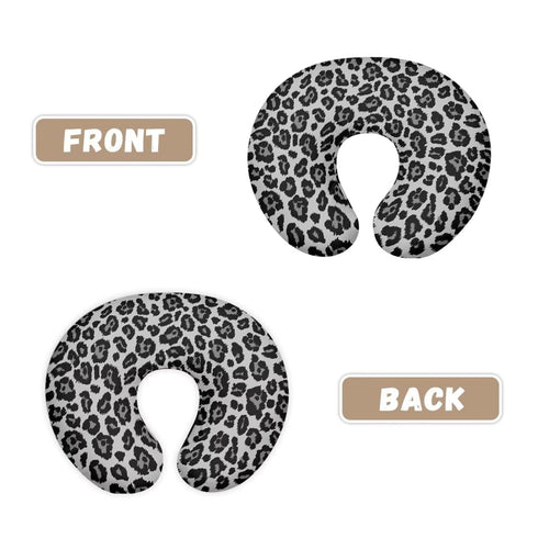 Suhoaziia Grey Leopard Print Newborn Nursing Pillow Case with Hidden Zipper Washable Skin-Friendly Bottle