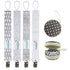 Babygoal Baby Pacifier Clips with Case, 4 Pack Holder for All Pacifier Styles, Baby Gift 4MP07-HZ