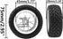 OD 75mm/2.95'' Rubber Tires & Plastic Wheel Rims, 12mm Hex for Traxxas HSP Tamiya 1/10 On-Road Cars