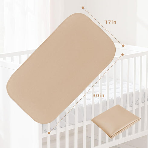 Elantrip Changing Pad for Bed - Leather Changing Pad for Baby, Portable Baby Changing Mat Travel, Compact Diaper Change
