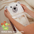 Momcozy Set, Baby Bath Towel Baby Towel with Hood and Baby Washcloth|Baby Bath Glove, Extremely Soft, Breathable