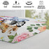 Jungle Safari Animals Changing Pad Cover with Tropical Leaves, Lion, Elephant, Zebra, Giraffe, Hippo, 32''x16''