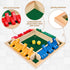 Shut The Box Dice Game for 1-4 Players - Traditional Wooden Pub Bar Board Game with 10 Numbers for Kids and Adults
