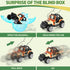 Beby Buty 6 Pack 3 4 5 6 7 Luminous Easter Eggs with Mini Cars, Includes Off-Road Vehicles, Trucks, and Police Cars