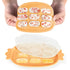 Haakaa Baby Popsicle Mold, Baby Food Maker & Breastmilk Teething Freezer Tray, BPA Free Silicone, Orange