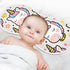 decor gift 4 Pack 22x11in Cotton Burp Cloth Soft and Absorbent? Cute Cartoon White Rainbow Unicorns Feed Cloth