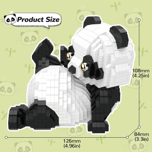 Mini Building Blocks Animals Sets, 1154 PCS Micro Mini Panda Building Toy Bricks for Adults and Kids