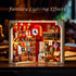 Set 3.6mm 1015 8+ INSOON Magic Booknook Building with LED Light, Mini DIY Bookend Building Kit for Bookshelf & Home